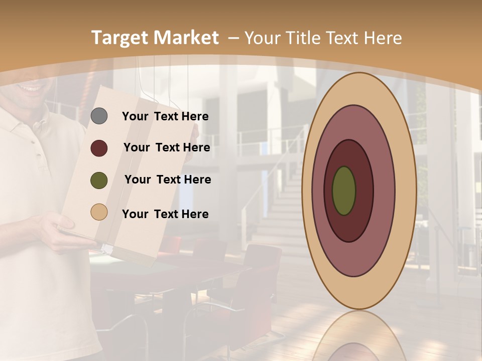 Male Delivery Studio PowerPoint Template