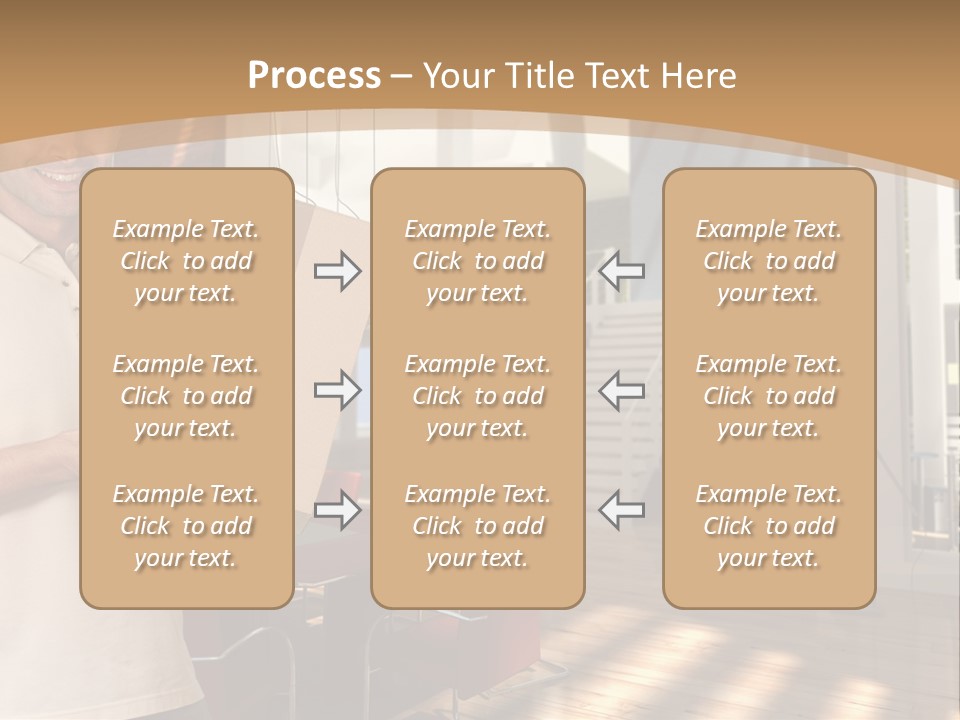 Male Delivery Studio PowerPoint Template