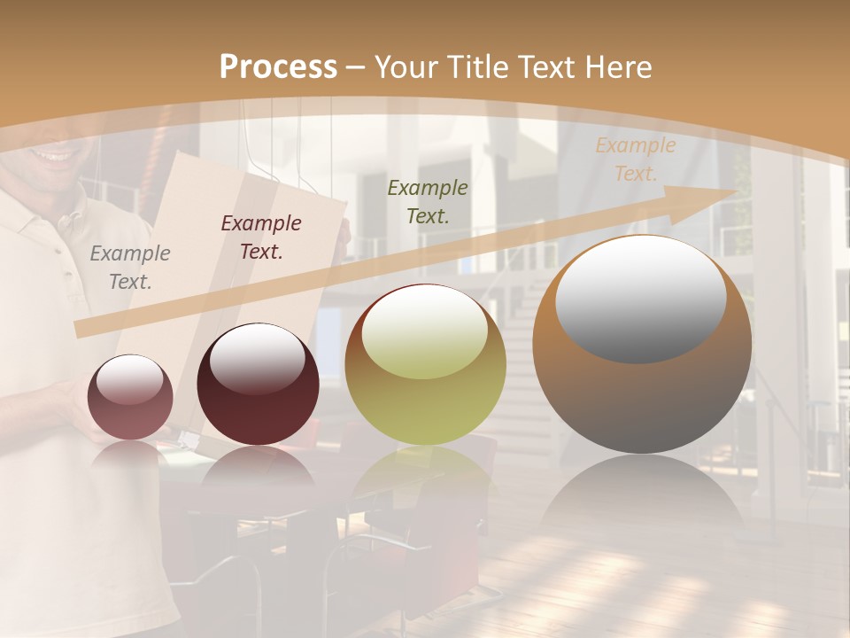 Male Delivery Studio PowerPoint Template