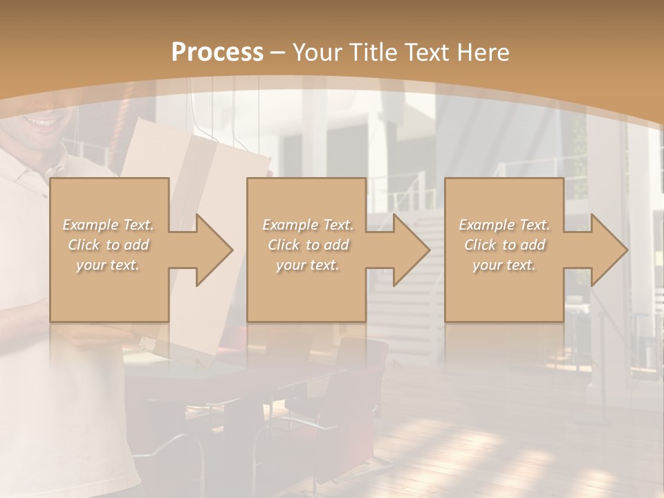Male Delivery Studio PowerPoint Template