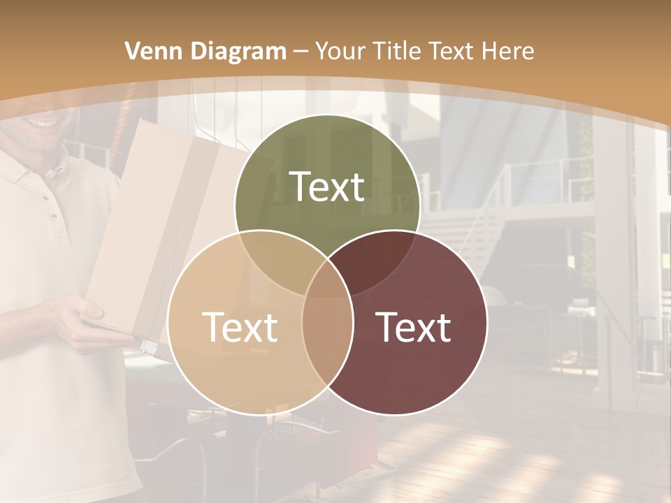 Male Delivery Studio PowerPoint Template