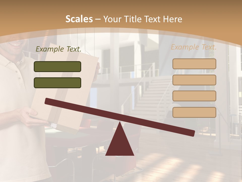Male Delivery Studio PowerPoint Template