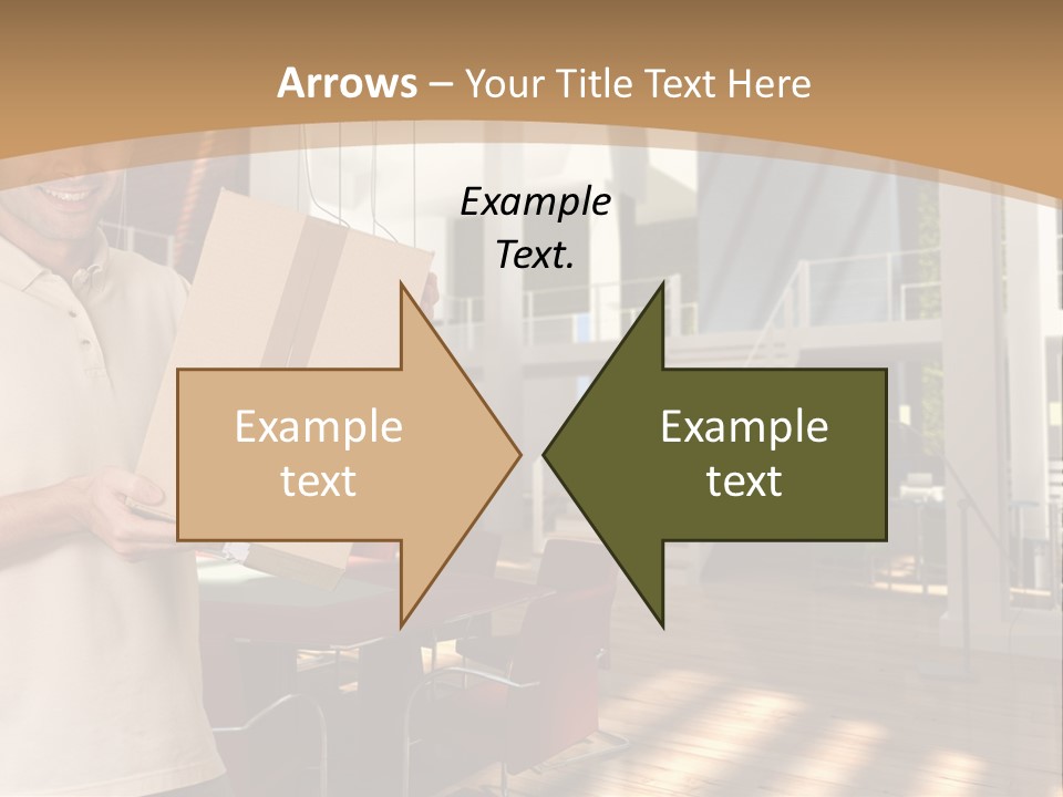 Male Delivery Studio PowerPoint Template