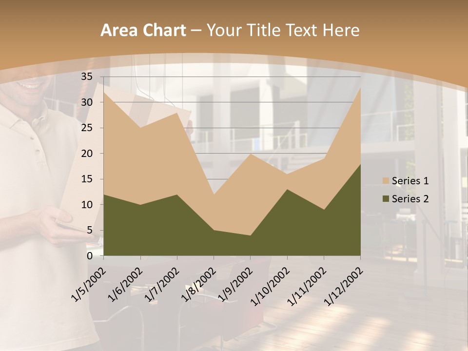 Male Delivery Studio PowerPoint Template
