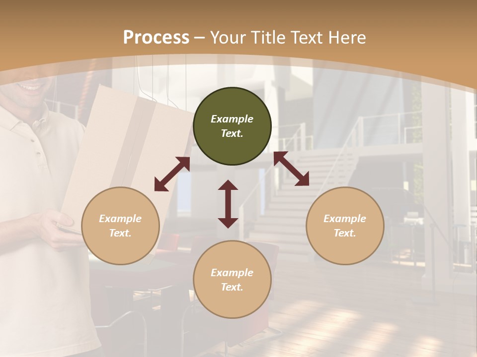 Male Delivery Studio PowerPoint Template