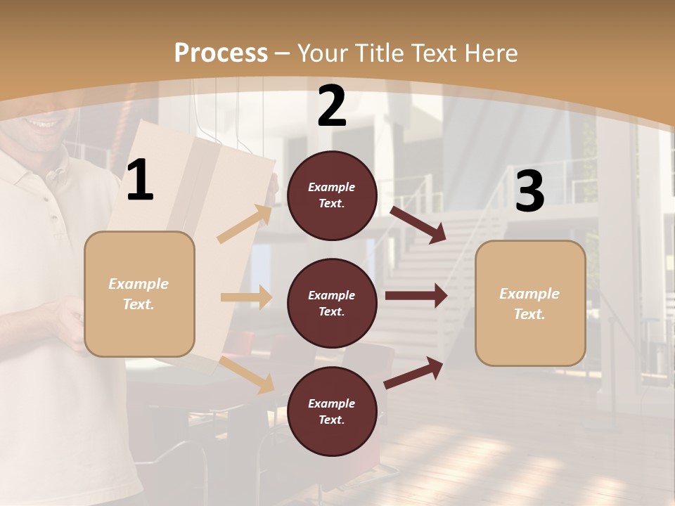 Male Delivery Studio PowerPoint Template
