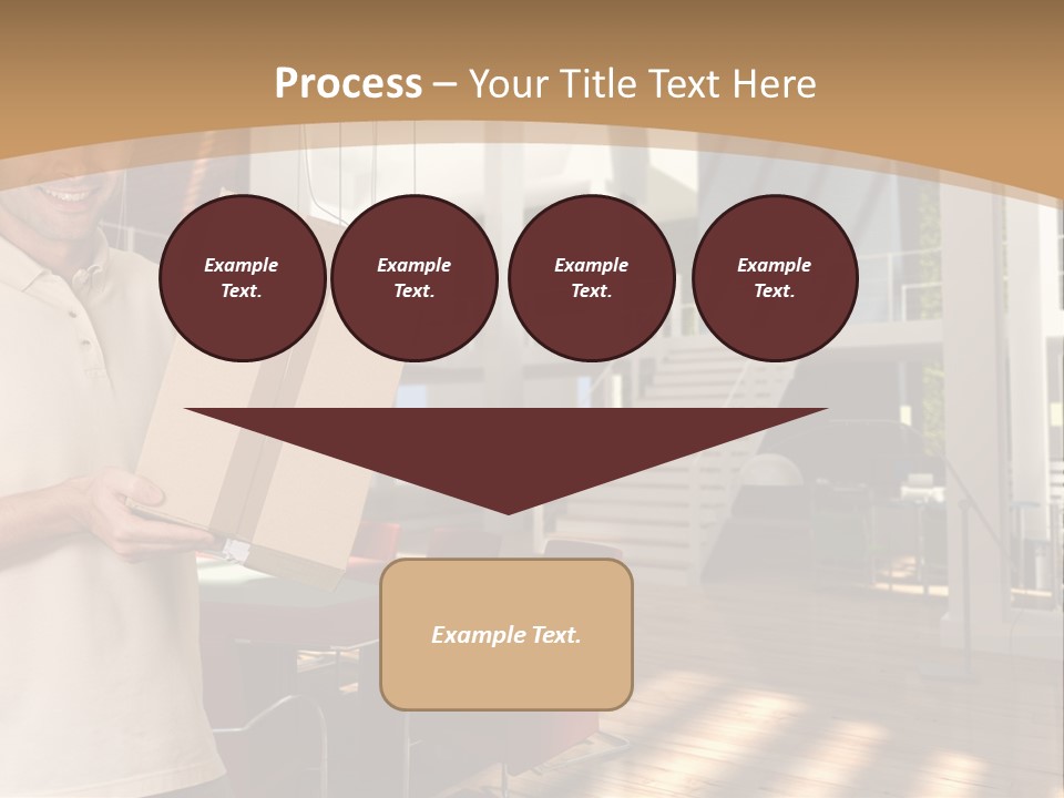 Male Delivery Studio PowerPoint Template