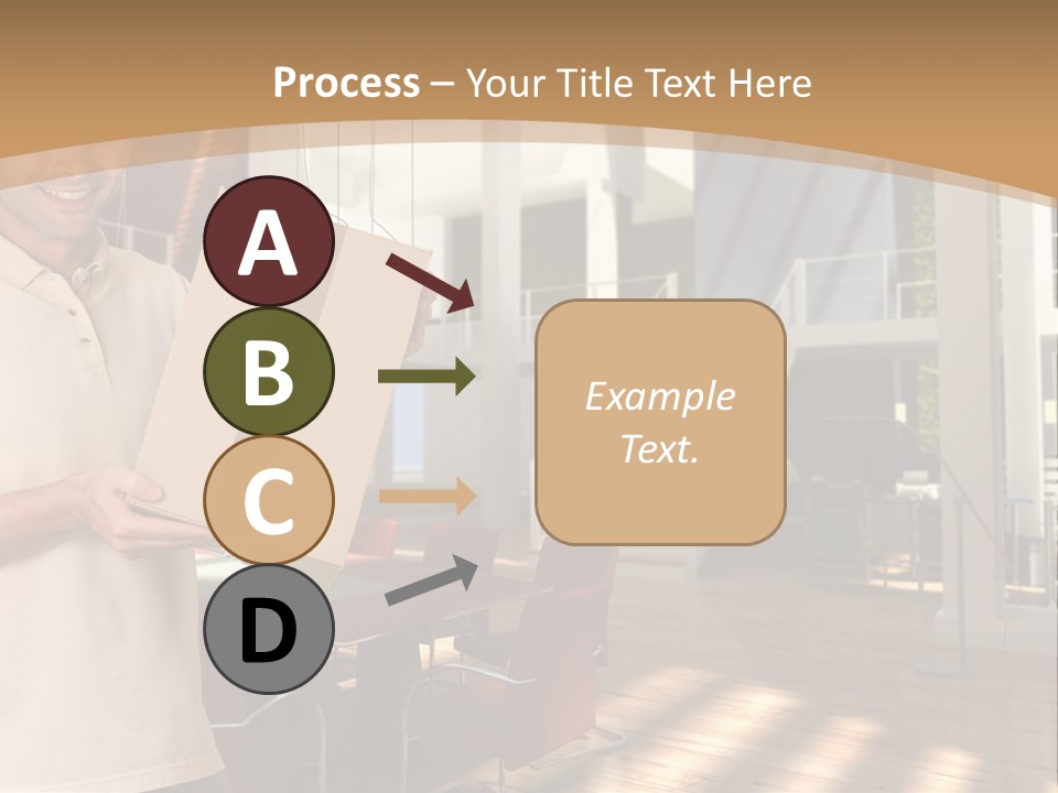 Male Delivery Studio PowerPoint Template