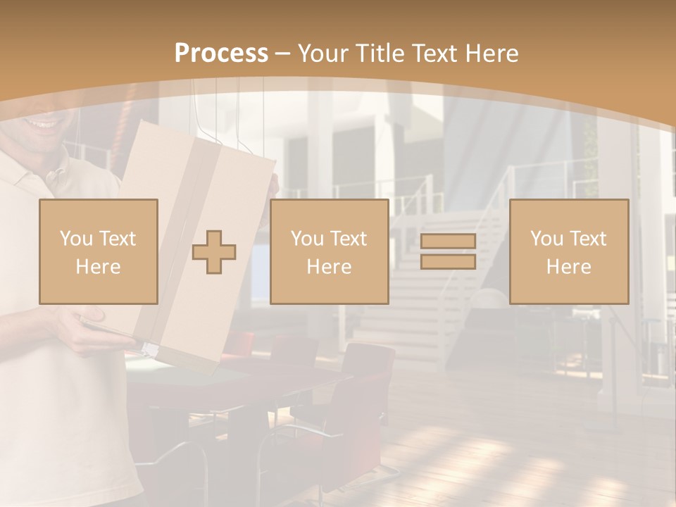 Male Delivery Studio PowerPoint Template