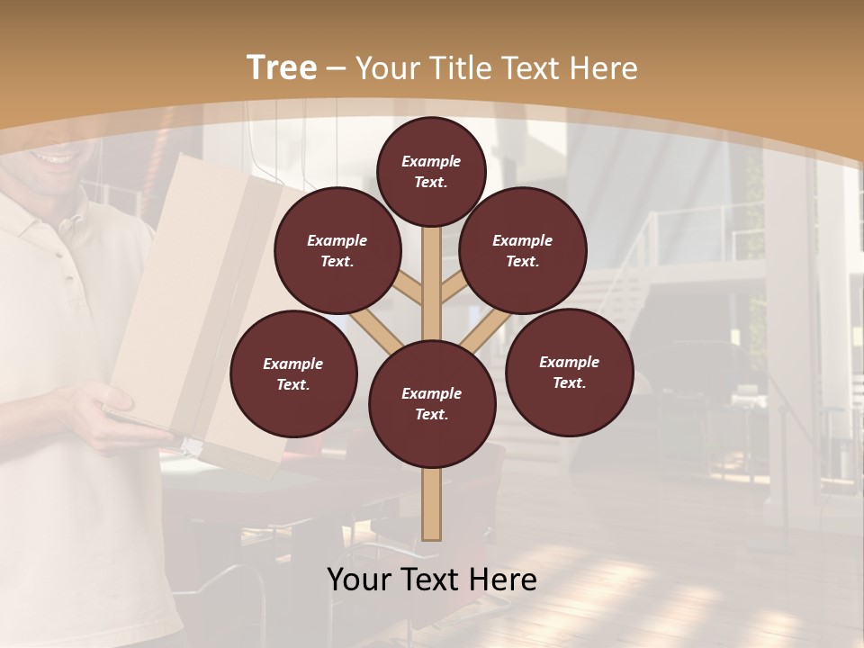 Male Delivery Studio PowerPoint Template