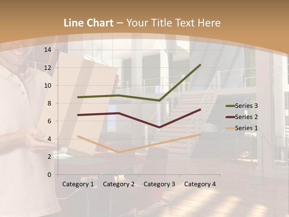 Male Delivery Studio PowerPoint Template