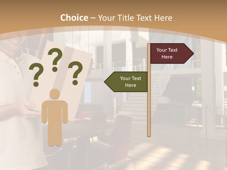 Male Delivery Studio PowerPoint Template
