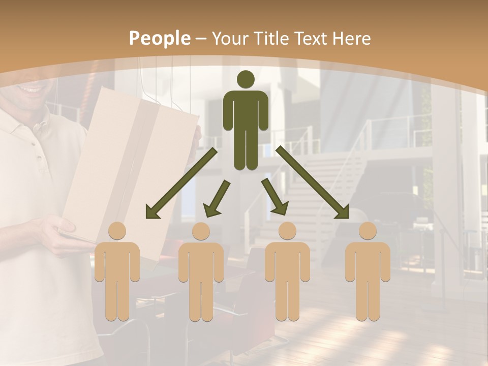 Male Delivery Studio PowerPoint Template