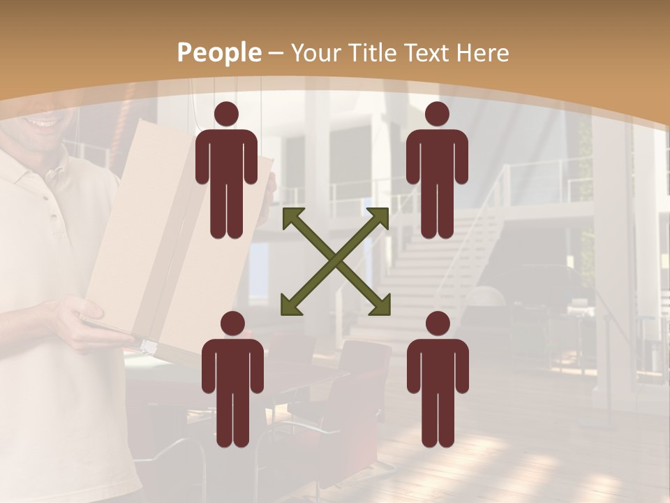 Male Delivery Studio PowerPoint Template