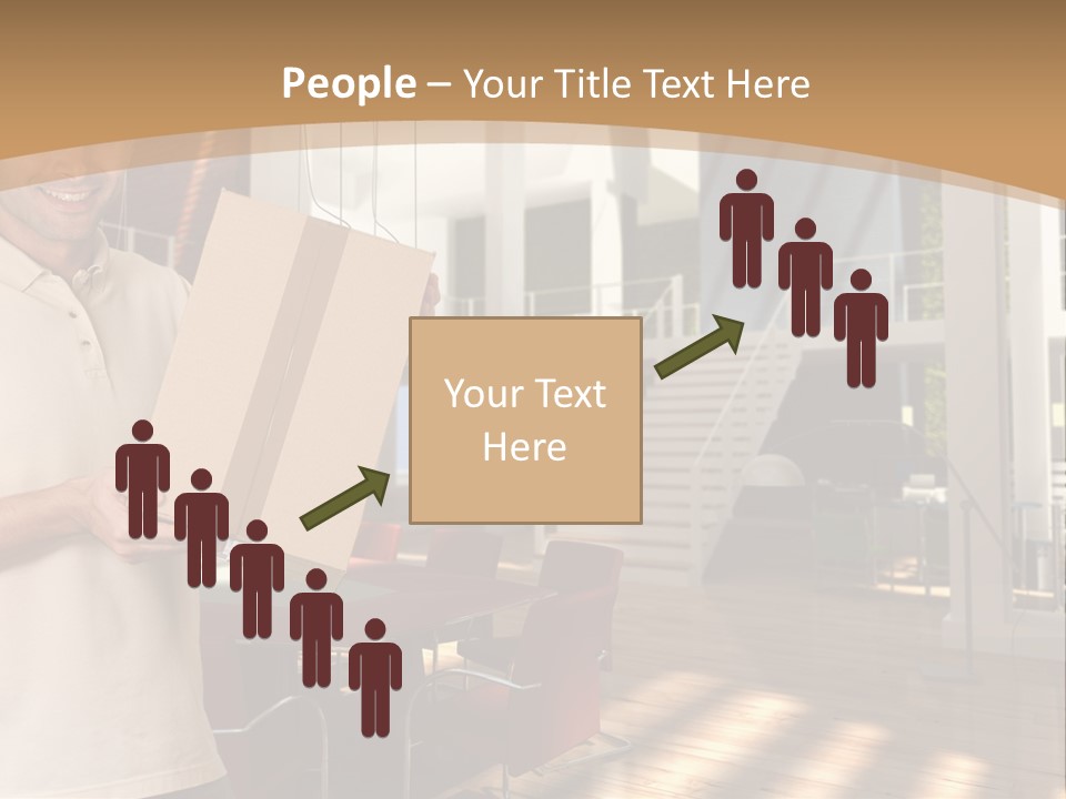 Male Delivery Studio PowerPoint Template