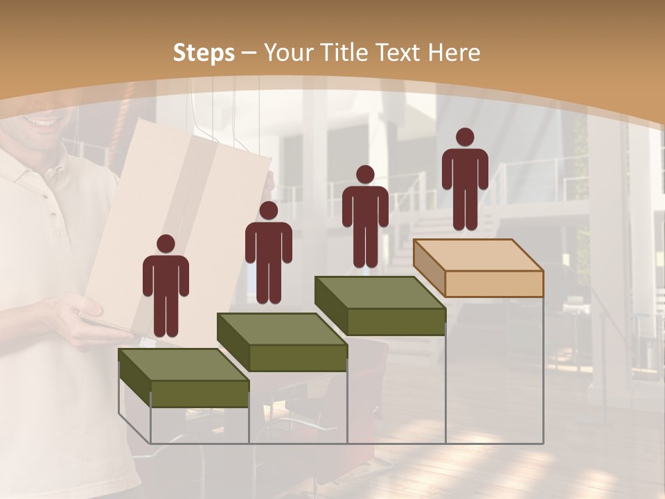 Male Delivery Studio PowerPoint Template