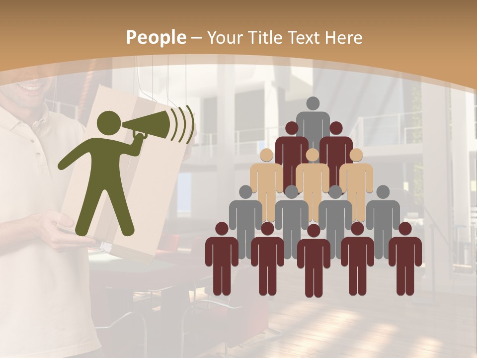 Male Delivery Studio PowerPoint Template