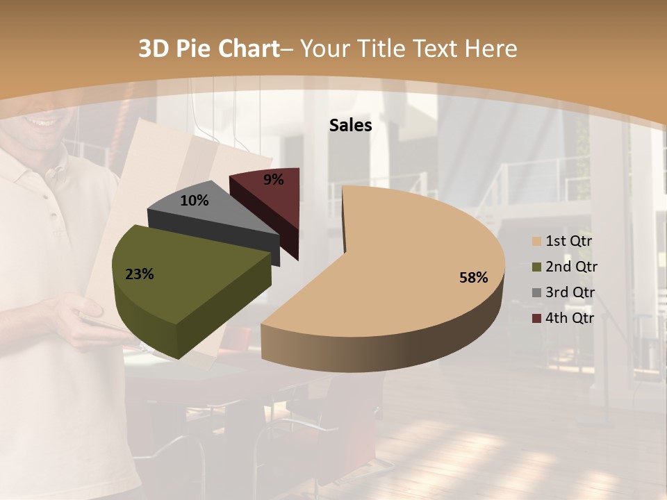 Male Delivery Studio PowerPoint Template