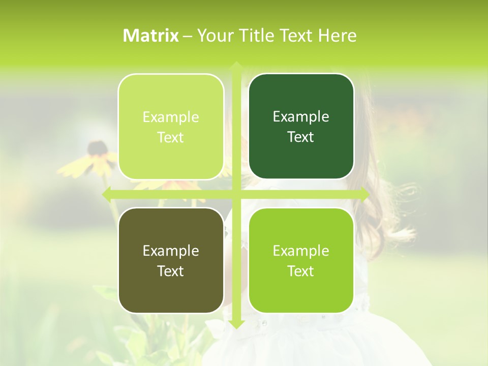 Care Grass Baby PowerPoint Template