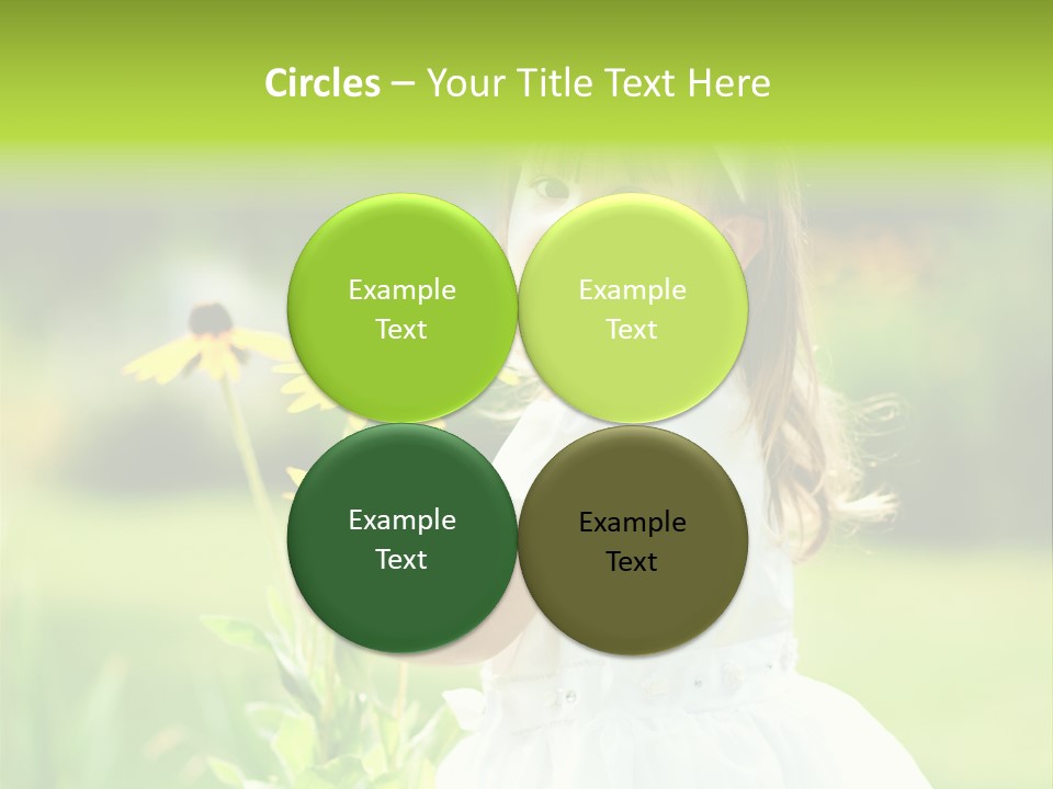 Care Grass Baby PowerPoint Template