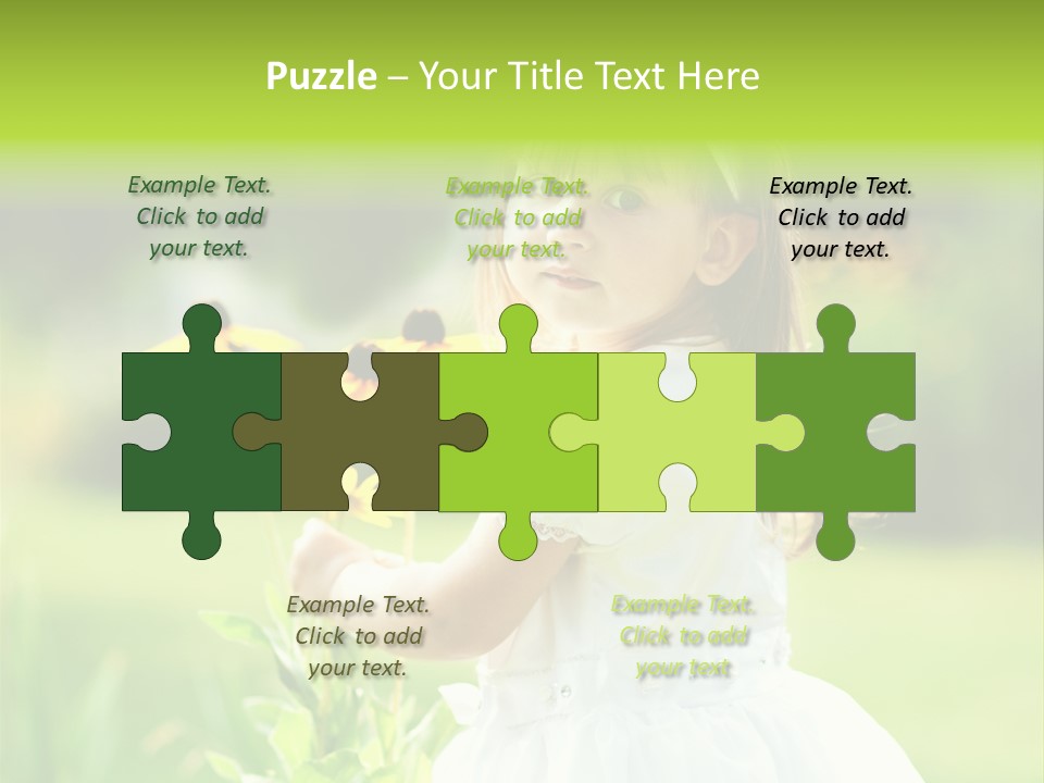 Care Grass Baby PowerPoint Template