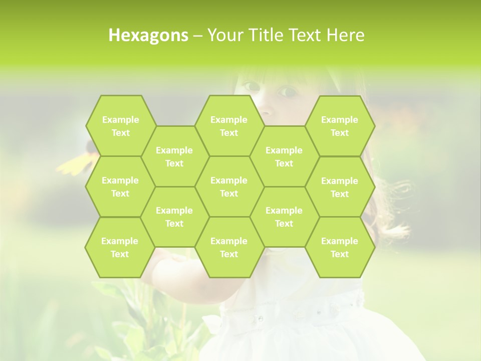 Care Grass Baby PowerPoint Template