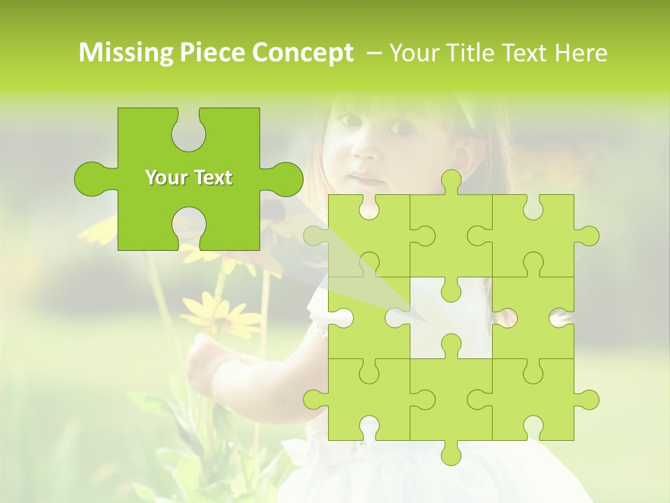 Care Grass Baby PowerPoint Template