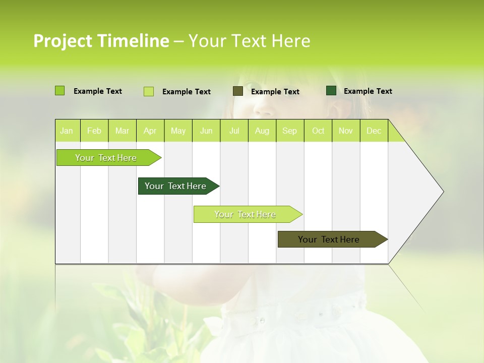 Care Grass Baby PowerPoint Template