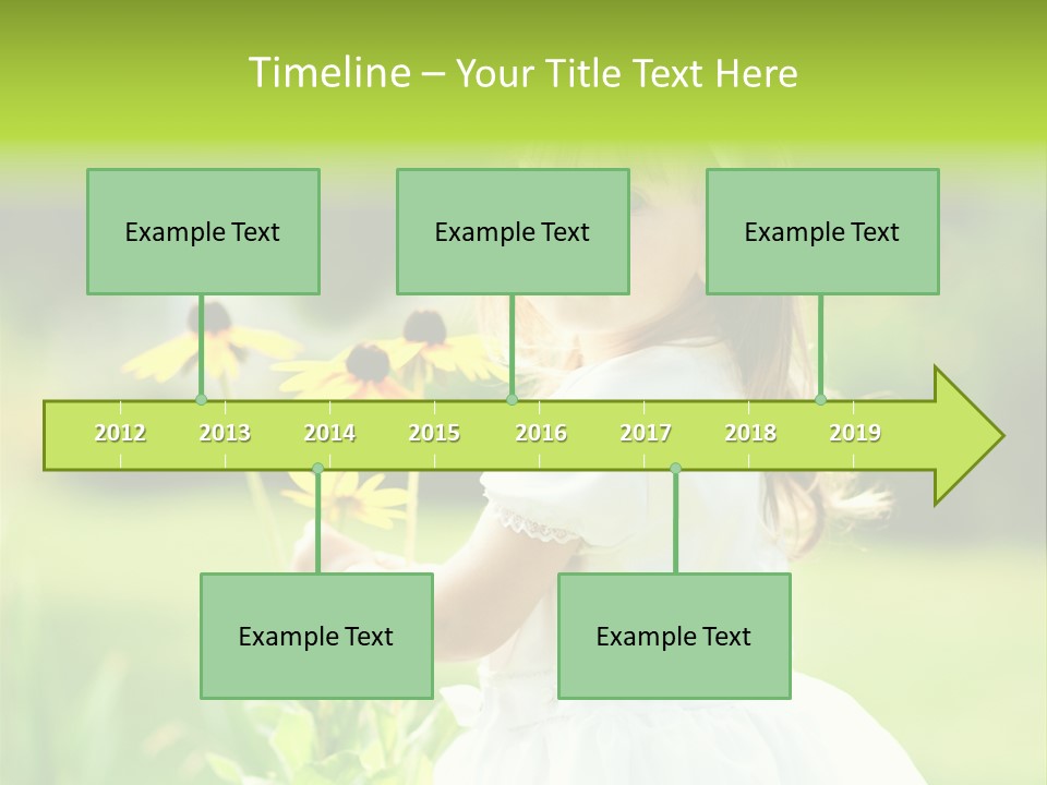 Care Grass Baby PowerPoint Template