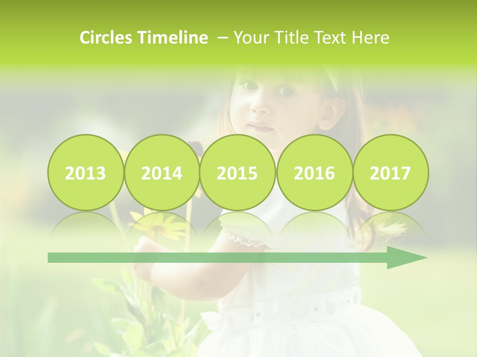 Care Grass Baby PowerPoint Template