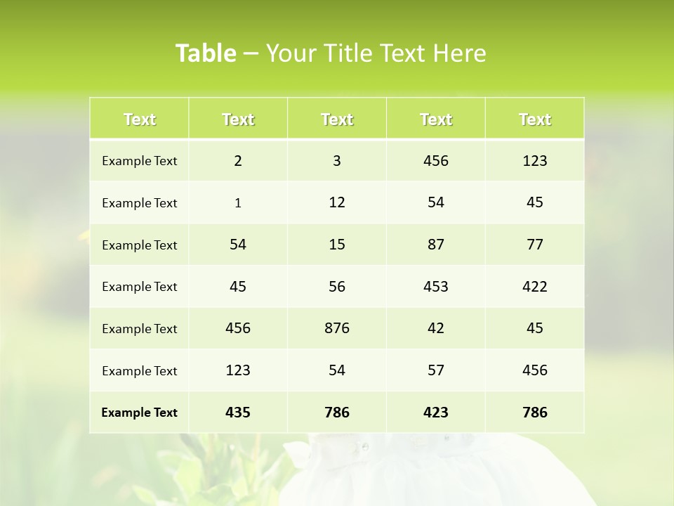 Care Grass Baby PowerPoint Template