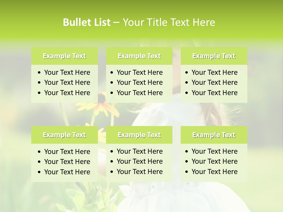 Care Grass Baby PowerPoint Template