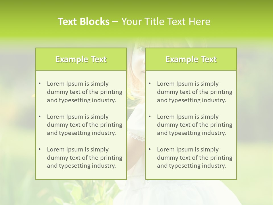 Care Grass Baby PowerPoint Template