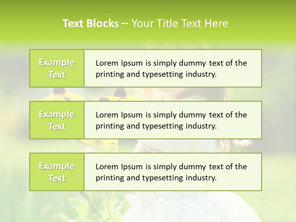 Care Grass Baby PowerPoint Template