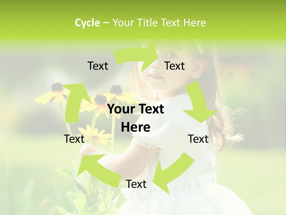 Care Grass Baby PowerPoint Template