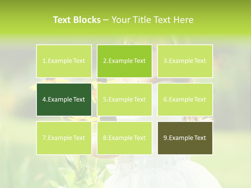 Care Grass Baby PowerPoint Template