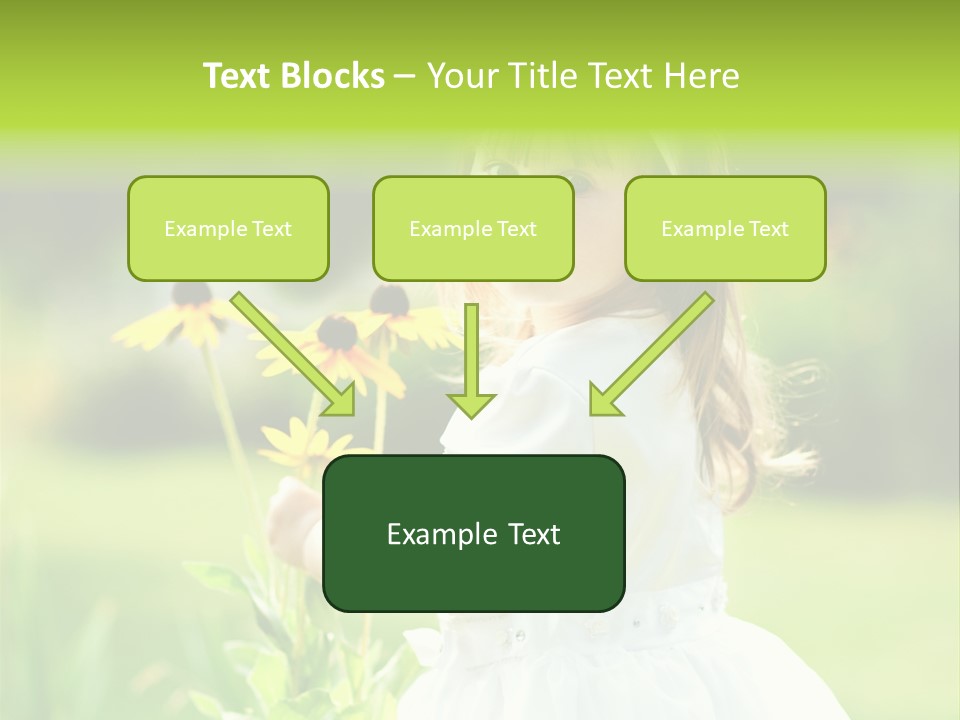 Care Grass Baby PowerPoint Template