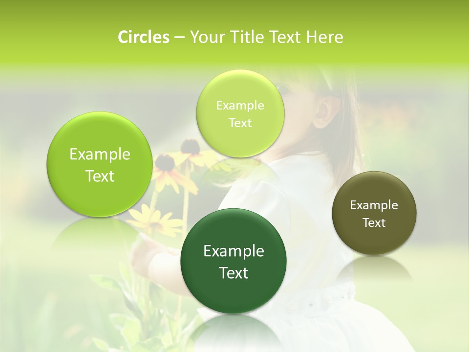 Care Grass Baby PowerPoint Template