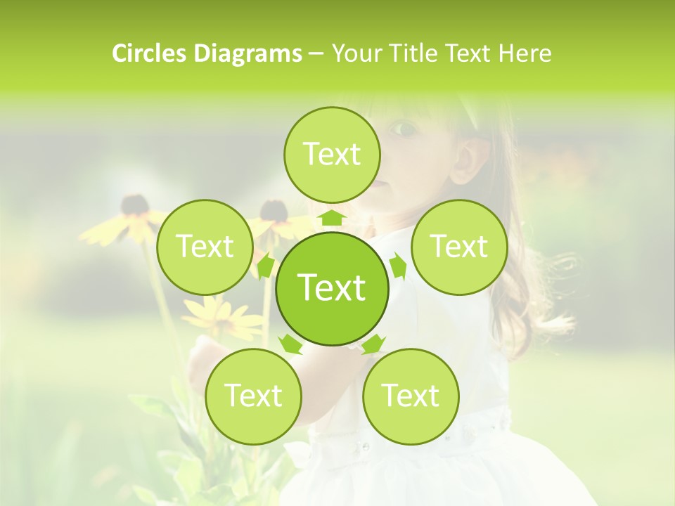 Care Grass Baby PowerPoint Template