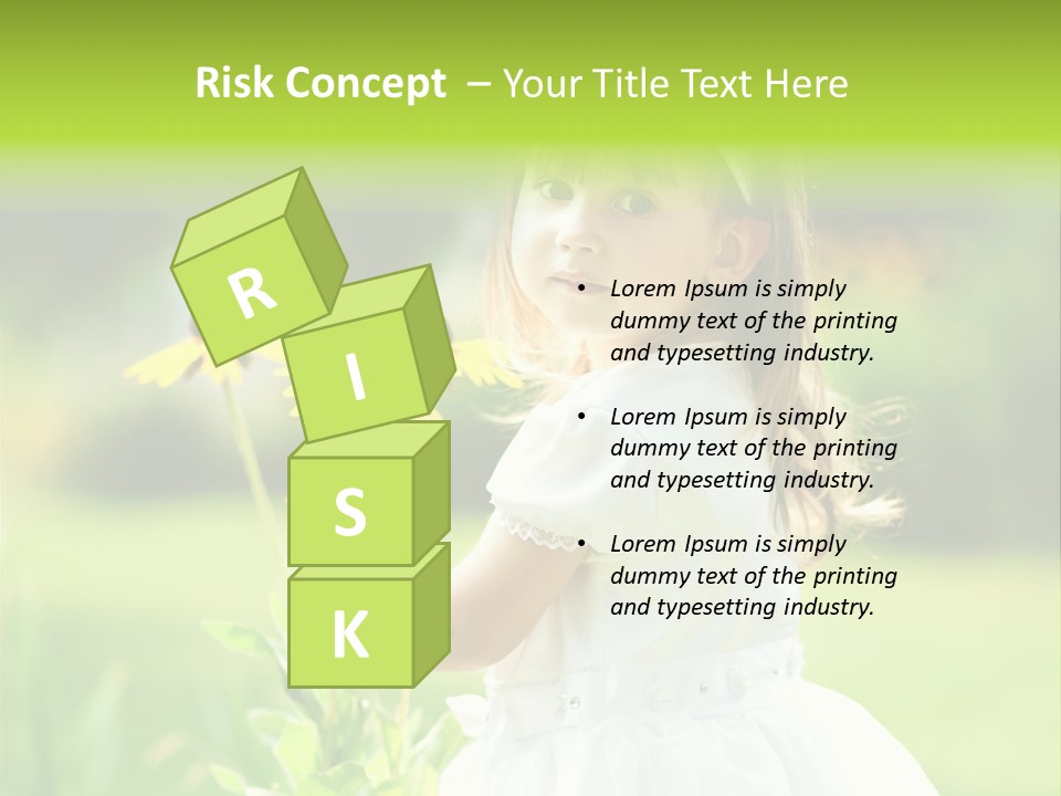 Care Grass Baby PowerPoint Template