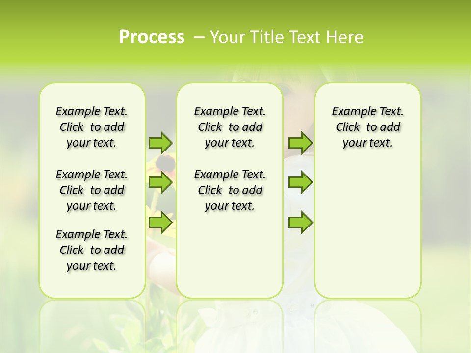 Care Grass Baby PowerPoint Template