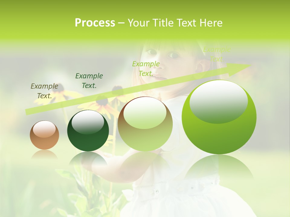 Care Grass Baby PowerPoint Template
