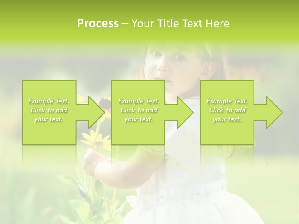 Care Grass Baby PowerPoint Template