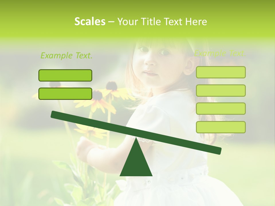 Care Grass Baby PowerPoint Template