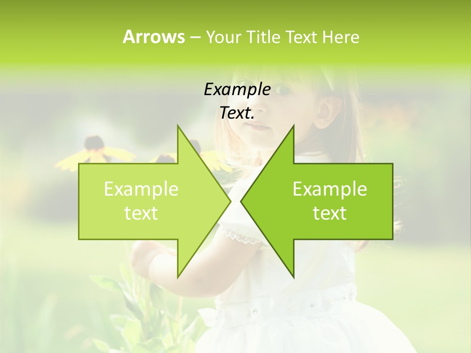 Care Grass Baby PowerPoint Template