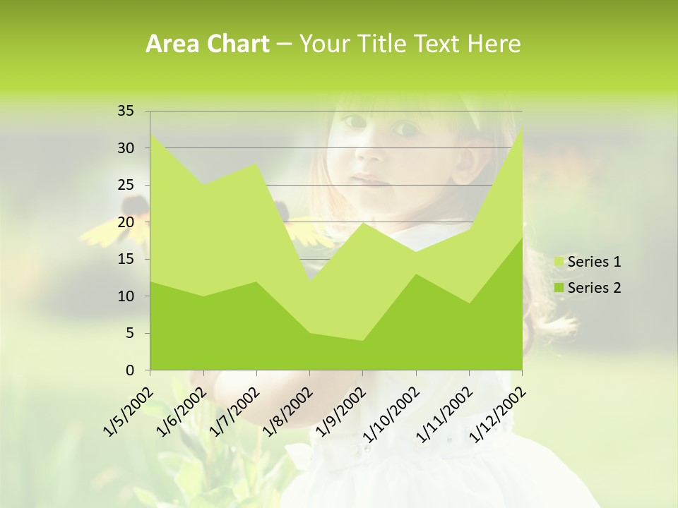 Care Grass Baby PowerPoint Template