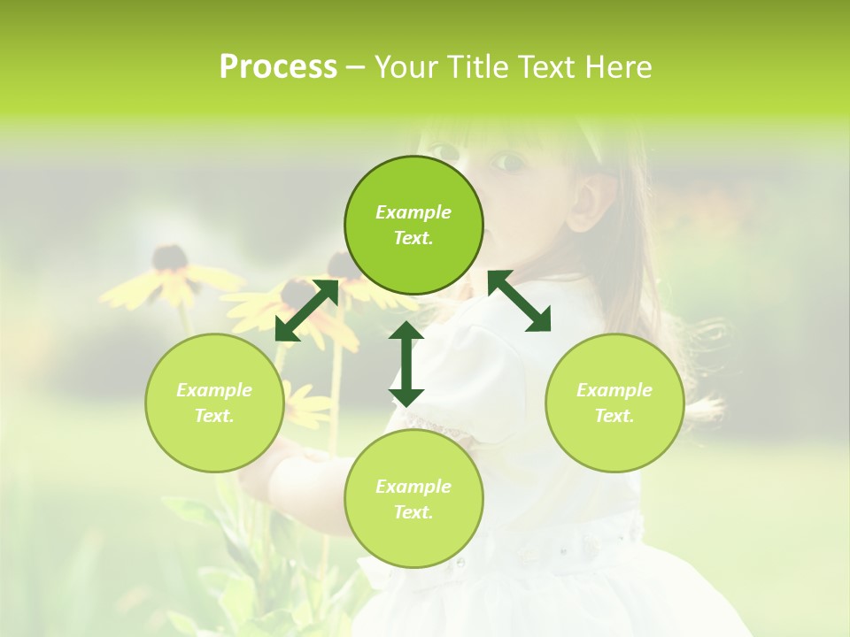 Care Grass Baby PowerPoint Template