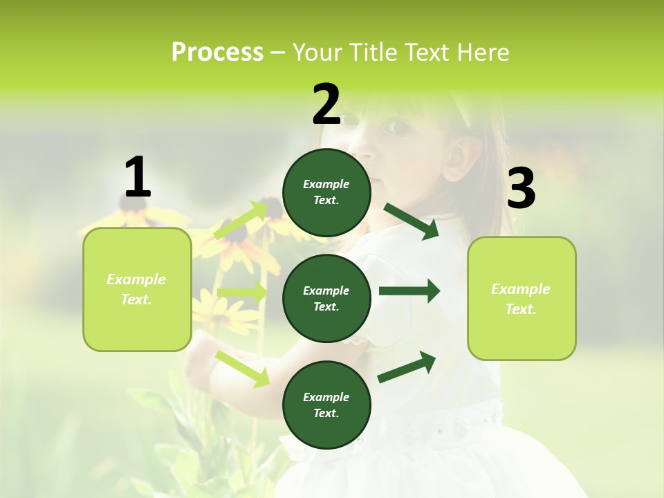Care Grass Baby PowerPoint Template