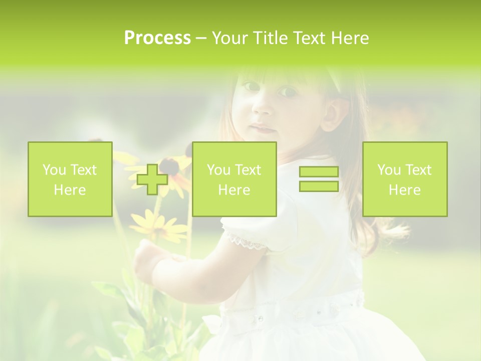 Care Grass Baby PowerPoint Template