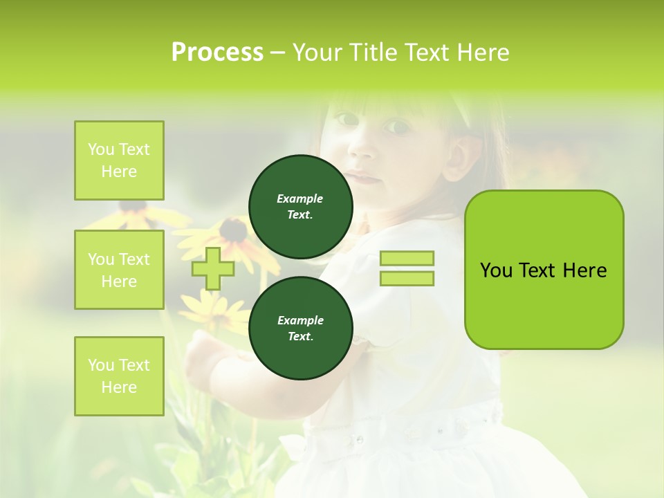 Care Grass Baby PowerPoint Template
